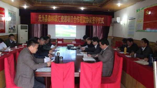 安徽省首家林业碳汇项目落户无为