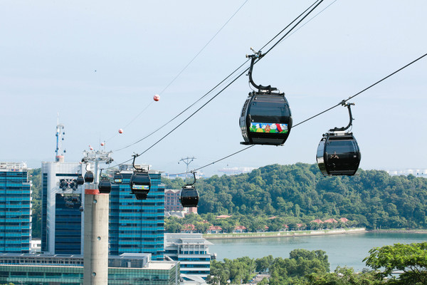 ▲新加坡旅游-花柏山、花柏山缆车、夜景