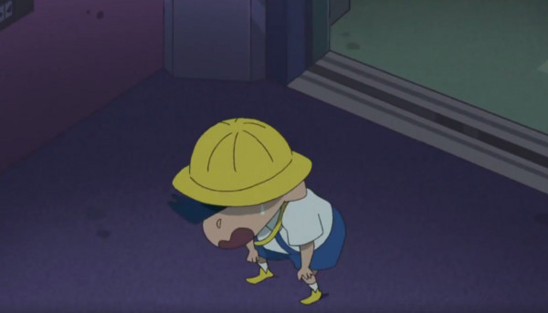 蜡笔小新“恐怖升降梯“。（图／翻摄自蜡笔小新粉丝专页）