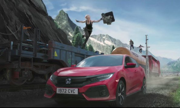 ▲90秒秀旗下热车！本田最新广告狂翻　前驱王现身冲高潮（图／翻摄自YouTube／Honda）