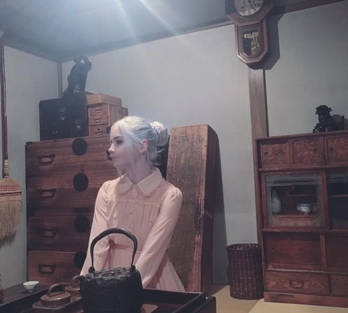 ▲▼Icy于4月参观日本的博物馆（Shitamashi Museum）。（图／翻摄自Instagram／nordic_alien_）