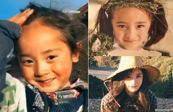青海玉树6岁男童撞脸杨幂 网友：简直太像了